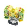 PT-16-PE Ground Modular Din Rail Terminal Block, 16mm Electric Cable Wire Connector, Grounding Push-in Terminals PT16 (Color : PT-16-PE, Size : 5 Pcs) view 1