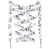 DANHUA Flat White Black Shoelaces 51 inch for Sneakers Art Printed Pattern String 2 Pair view 1