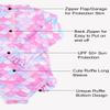 Baby Girl Swimsuit Mermaid Ruffle One Piece Swimsuit for Girls Long Sleeve Rash Guard Swimwear with UPF 50+ Sun Protection 6-9 Months 3-6 Months 0-3 Months 9-12 Months view 3