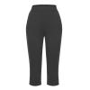 Women Capri Pants Loose Yoga Pants Elastic High Waist Lounge Casual Athletic Pant Workout Joggers Pant Comfy Sweatpants Dark Gray view 3