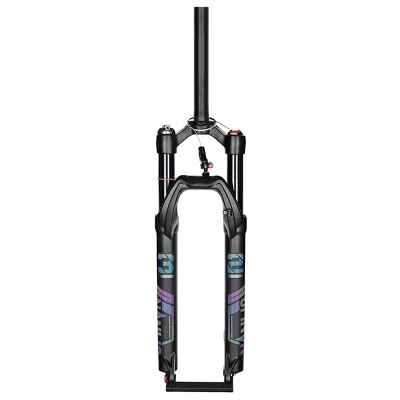 ZECHAO Bike Suspension Fork,26/27.5/29 Inches Disc Brake Gas Fork 120mm Travel Air Mountain Bike Suspension Forks (Color : Straight-Remote Lock, Size : 26inch)