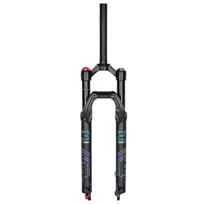ZECHAO 26 27.5 29in Air Mountain Bike Suspension Forks,9mm Axle Disc Brake Rebound Adjustment Bike Shock Absorber Forks (Color : Straight-Manual Lock, Size : 26inch)