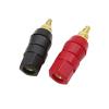 DWFSKZKV Banana Binding Post Terminal Connector Amplifier Terminals Speaker Plug Jack Adapter Red & Black (Color : 2 Red) view 4