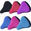 UNbit Bike Seat Bicycle Saddle 3D Soft Bike Seat Cover Cycling Silicone Seat Cushion Cycling Breathable Saddle Comfortable Bicycle Bike Bicycle (Color : Purple) view 2