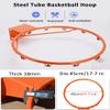 basketball rim, Basketball Rim Outdoor Pole/Wall Mount, Basketball Hoop Adjustable Height for Kids, Teens and Adults, Tree Park/Deck/Garden Patio Basketball Court with Double Strap ( Color : Orange , view 4