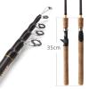 Telescopic Fishing Rod Combos Fishing Rod Spinning Fishing Rod M Power Hard Telescopic Carbon Fiber Travel Pole Wooden Handle Portable Fishing Rods Outdoor Fishing Poles (Size : Casting_2.7 m) view 3