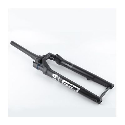 FukkeR 700c Bicycles Front Fork 1-1/2"" Tapered Mountain Road Bikes Suspension Forks 12mm100mm Thru Axle 40mm Travel Disc Brake Shoulder Lock Sportinggoods, Black, FukkeR001