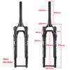 FukkeR 700c Bicycles Front Fork 1-1/2"" Tapered Mountain Road Bikes Suspension Forks 12mm100mm Thru Axle 40mm Travel Disc Brake Shoulder Lock Sportinggoods, Black, FukkeR001 view 2