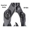 FukkeR 700c Bicycles Front Fork 1-1/2"" Tapered Mountain Road Bikes Suspension Forks 12mm100mm Thru Axle 40mm Travel Disc Brake Shoulder Lock Sportinggoods, Black, FukkeR001 view 3