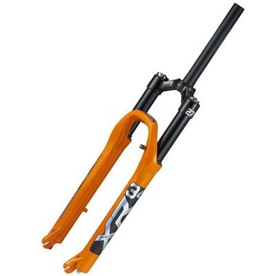 Mountain Bikes Mountain Locking Suspension Forks 26 27.5 29 Inch Bikes Bicycles Front Fork 1-1/8 Straight Tube Spread 100mm 9mm QR Travel 120mm Rebound Adjustment ( Color : Orange , Size : 29inch )