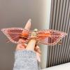 mincl Cat Eye Sunglasses for Women Sparkling Rhinestone Sunglasses Trendy Retro Diamond Glasses UV400 Protection (bling&pink) view 2