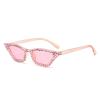 mincl Cat Eye Sunglasses for Women Sparkling Rhinestone Sunglasses Trendy Retro Diamond Glasses UV400 Protection (bling&pink) view 3