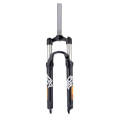 26/27.5/29 Inch Mountain Bikes Bicycles Front Fork Manual Lockout 1-1/8" Straight Mountain Bikes Suspension Forks Mechanical Shocks 105mm Travel 9*100 QR Fit XC AM ( Color : Black orange , Size : 26in