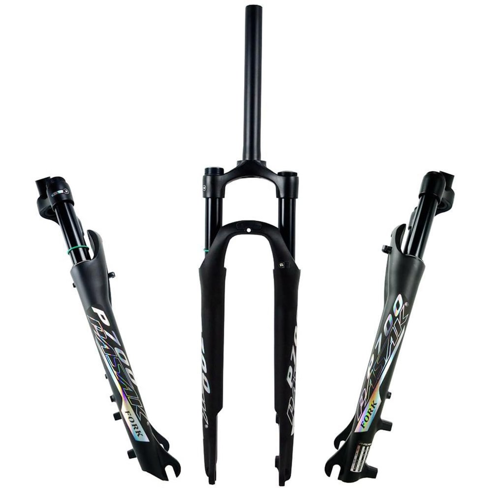 FukkeR 29 Inch Mountain Bikes Mountain Bikes Suspension Fork Bicycles Front Forks Travel 100mm 28.6mm Threadless Straight Tube Quick Release 1009mm Shoulder Lockout