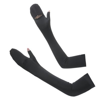 Beisto Driving Gloves Women Sun Sleeves for Women UV Protection Gloves UV Arm Sleeves for Women UV Gloves Sun Sleeves Gloves, Black