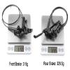 FukkeR Bicycles Hydraulic Disc Brake Front & Rear Kit 800mm/1400mm Aluminum Mountain Bikes Brakes for Ebike BMX Trail Fit 160mm Rotor with 2 Piston Caliper PM/is Adapter view 3