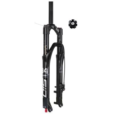 26 27.5 29 In Air Mountain Bikes Suspension Fork Damping 1 1/8 Straight Tube Bicycles Front Forks Fit Mountain Bikes Touring Folding XC E-Bikes 120mm Travel QR 9MM ( Color : Black remote , Size : 29in