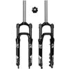 FukkeR Mountain Bicycles Suspension Forks 20 in Mountain Bikes Bikes Mechanical Front Fork with Preload Adjustment Threadless Straight Steerer 28.6mm Travel 100mm QR 9mm view 1