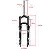 FukkeR Mountain Bicycles Suspension Forks 20 in Mountain Bikes Bikes Mechanical Front Fork with Preload Adjustment Threadless Straight Steerer 28.6mm Travel 100mm QR 9mm view 2