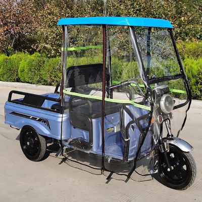 Sanbengzi Covers,Electric Tricycle Awning,Transparent rain Curtain,Rain Sun Wind Proof Tarp for Electric Tricycle Frame Canopy,red