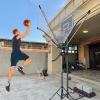 ZXHFSH Basketball Rim, Basketball Hoop Return System Floor Stand, 8-10 Feet Adjustable Height Basketball Rebounder for Adults and Kids, for Traditional Pole/Wall Mounted Hoops view 1