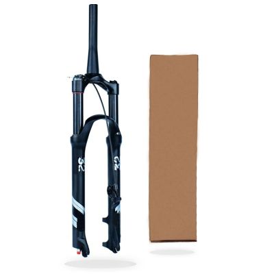ZECHAO Magnesium Alloy Bike Shock Absorber Forks,Ultralight Gas Shock Absorber 26 27.5 29 Inch Air Mountain Bike Suspension Fork (Color : A-Remote Lockout, Size : 27.5inch)