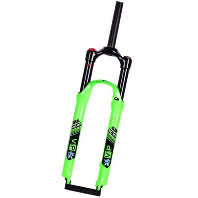 26 27.5 29 Mountain Bikes Air Suspension Fork 1-1/8" Straight Ultralight Aluminum Alloy Mountain Bikes Front Forks Travel 120mm Quick Release 9*100 Manual Lockout ( Color : Green , Size : 27.5inch )