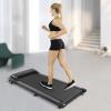KUMOYOU Under Desk Incline Treadmill, Home Walking Pad with Remote Control, Portable LED Display Jogging Machine, Electric 220lbs Weight Capacity Running Machines for Office (Black) view 2