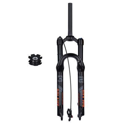27.5 / 29 Inch Mountain Bikes Bicycles Air Suspension Fork 1-1/8 Straight Tube Mountain Bikes Front Forks 9100mm QR 120mm Travel Manual Remote Locking Fit XC AM ( Color : Black , Size : 29inch RL )