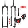 FukkeR 20 24 26 Inch Universal Mountain Bikes Suspension Fork Damping Mountain Bikes Inverted Front Forks 130mm Travel 15015 Thru Axle 1 1/8 Tapered Tube Snow Beach XC view 3