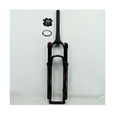 Mountain Bikes Bicycles Front Fork 26 27.5 29 Inch Mountain Bikes Air Suspension Forks Common-use Sizes Quick Release 9*100 Tapered Tube 1-1/2 Travel 120mm Damping ( Color : Black glossy manual , Size