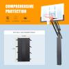 ProSlam Black Basketball Pole Pad 72" Tall and 2" Thick Fits 5"x5" Pole All-Weather Durable UV-Resistant Waterproof Square Basketball Pole Padding for Player Protection and Safety view 4