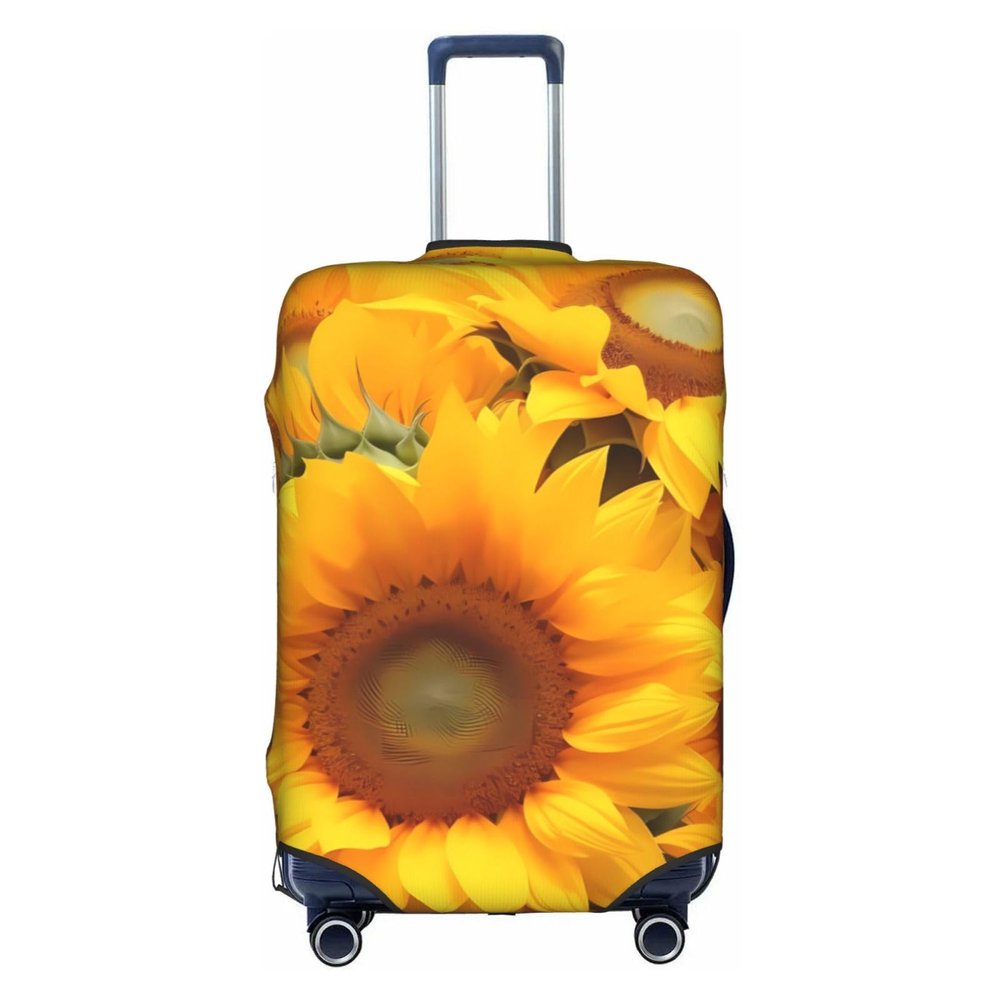 FEMOS Sunflower - Travel Suitcase Cover Elastic Luggage Covers Trolley Protector Cover Fits 18-32 Inch Luggage