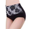 HEJIGOOD Plus Size Women's High Waist Underwear 5-Pack Full Coverage Tummy Control Briefs, Postpartum Panties, Black, L-5XL (Black,3X-Large) view 3