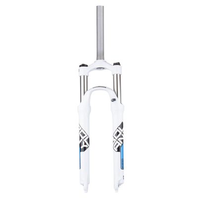 26/27.5/29 Inch Mountain Bikes Bicycles Front Fork Manual Lockout 1-1/8" Straight Mountain Bikes Suspension Forks Mechanical Shocks 105mm Travel 9*100 QR Fit XC AM ( Color : White blue , Size : 29inch