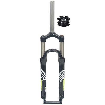 24 Inch Mountain Bikes Bicycles Front Fork 1 1/8 Inch Straight Steerer Mountain Bikes Suspension Forks Mechanical 100mm Travel Quick Release 9*100mm Disc Brake ( Color : Black yellow , Size : 24inch )