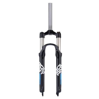 26/27.5/29 Inch Mountain Bikes Bicycles Front Fork Manual Lockout 1-1/8" Straight Mountain Bikes Suspension Forks Mechanical Shocks 105mm Travel 9*100 QR Fit XC AM ( Color : Black blue , Size : 29inch