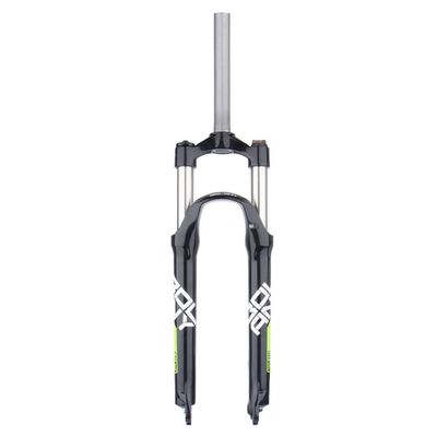 26/27.5/29 Inch Mountain Bikes Bicycles Front Fork Manual Lockout 1-1/8" Straight Mountain Bikes Suspension Forks Mechanical Shocks 105mm Travel 9*100 QR Fit XC AM ( Color : Black green , Size : 27.5i