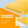 ProSlam Yellow Basketball Pole Pad 72" Tall and 2" Thick Fits 6"x6" Pole All-Weather Durable UV-Resistant Waterproof Square Basketball Pole Padding for Player Protection and Safety view 3