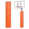 ProSlam Orange Basketball Pole Pad 72" Tall and 2" Thick Fits 6"x6" Pole All-Weather Durable UV-Resistant Waterproof Square Basketball Pole Padding for Player Protection and Safety view 1