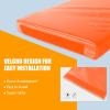 ProSlam Orange Basketball Pole Pad 72" Tall and 2" Thick Fits 6"x6" Pole All-Weather Durable UV-Resistant Waterproof Square Basketball Pole Padding for Player Protection and Safety view 3