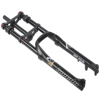 FukkeR 26 * 4.0 Inch Fat Bikes Front Forks Mountain Bikes Mountain Bikes Air Suspension Fork 28.6mm Straight Tube 150mm Travel Spacing Hub 135mm 9mm QR Rebound Adjust (Color : Black, Size : 26inch)