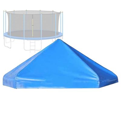 BIWKONI Outdoor Trampoline Canopy Trampoline Sun Shade Cover 13FT/15FT Trampoline Tent Rainproof Snow Ceiling Cloth Without Frame,15FT 10Post