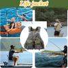 Peosaard Fishing Vests for Men with 13 Pockets Olive Green Breathable Mesh Fishing Vest with Reflective Stripes & Adjustable Straps Fly Fishing Vest, Average Size, Fishing Vests view 2