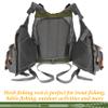 Peosaard Fishing Vests for Men with 13 Pockets Olive Green Breathable Mesh Fishing Vest with Reflective Stripes & Adjustable Straps Fly Fishing Vest, Average Size, Fishing Vests view 4