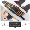 SUOGTS Elastic Compression Wrist Wraps for Weightlifting, Wrist Straps Brace Support with Thumb Loop for Men Women Cross Training Gym WOD Working Out (Pair) (BlackYellow) view 3