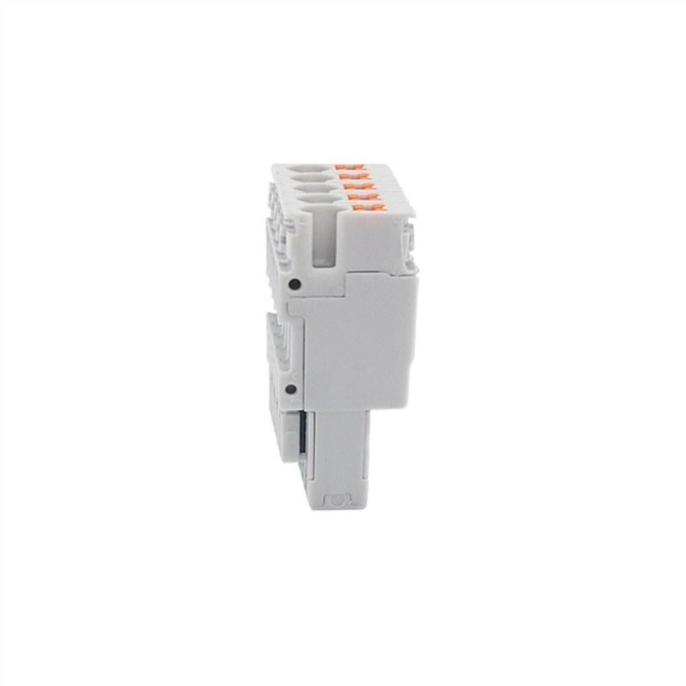 DWFSKZKV PT 2.5/1P Plug-in Terminal Block Push-in/Plug 2.5mm Cable Socket PPH2.5-1/2/3/4/5/6/7/8/9/10 Pin Test Adapte Din Rail Connector (Color : PPH2.5-5, Size : 1 Pc)
