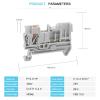 DWFSKZKV PT 2.5/1P Plug-in Terminal Block Push-in/Plug 2.5mm Cable Socket PPH2.5-1/2/3/4/5/6/7/8/9/10 Pin Test Adapte Din Rail Connector (Color : PPH2.5-5, Size : 1 Pc) view 3