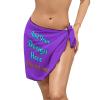Custom Black Swimsuit Cover Up Sarongs Personalized Wrap Skirts Beach Wrap For Women Swimsuit Wraps Style03 view 1