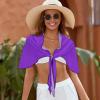 Custom Black Swimsuit Cover Up Sarongs Personalized Wrap Skirts Beach Wrap For Women Swimsuit Wraps Style03 view 3